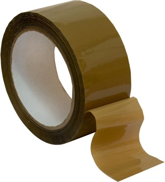 Стрічка самоклейка PROзапас коричнева 45 мм 100 м 40 мкн