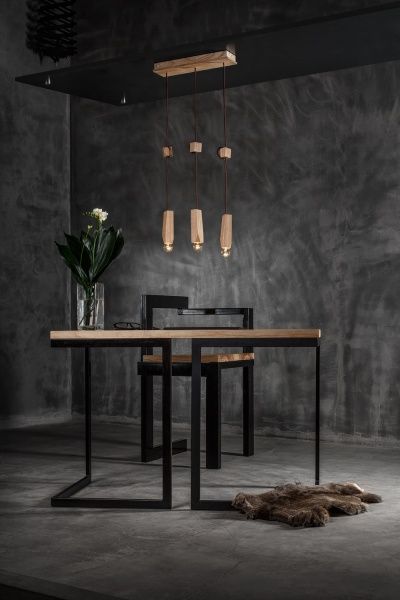 Світильник підвісний ADLUX Easy EP-3-О-Br 3x10 Вт E14 дуб 