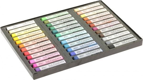 Пастель сухая профессиональная мягкая квадратная Mungyo 94100614 36 цветов