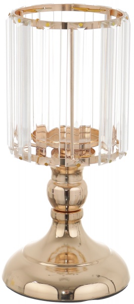 Свічник для широкої свічки Золото 12х12х24 см