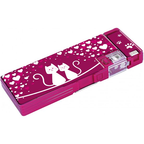 Пенал школьный с точилкой Sweet Cats CF85960 Cool For School розовый