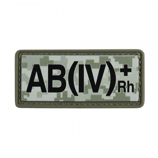 Шеврон АРТ ІДЕЯ Группа крови (4+) ПВХ пиксель