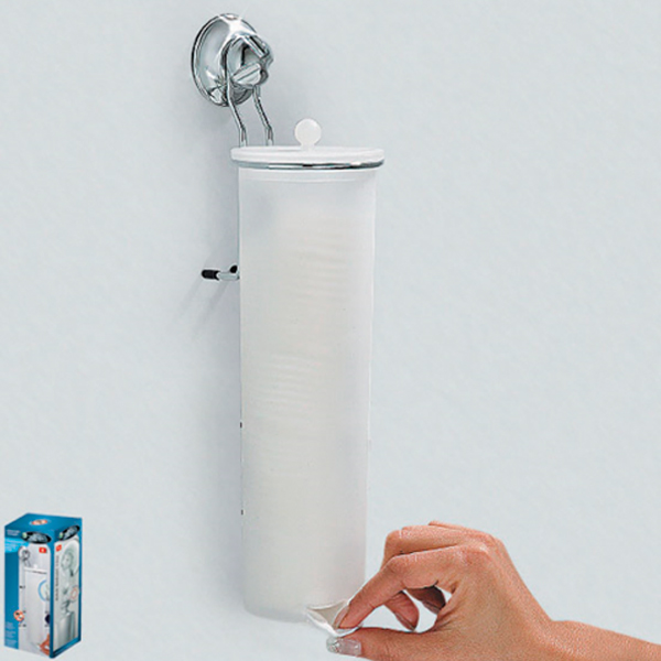 Тримач для ватних дисків EverLoc 10246 на присосках d 53 мм