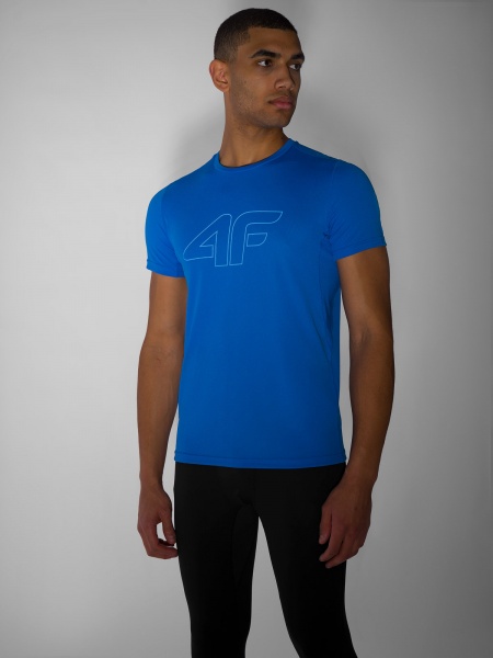 Футболка 4F TSHIRT FNK M384 4FSS23TFTSM384-33S р.S голубой