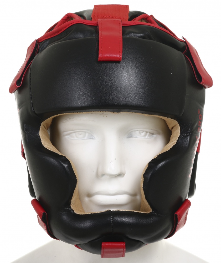 Шлем боксерский MaxxPro р. M AHG-750 Red vynil M красный