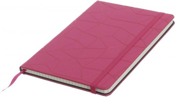 Блокнот Геометрия А5 96 лист. в клетку розовый JONSER