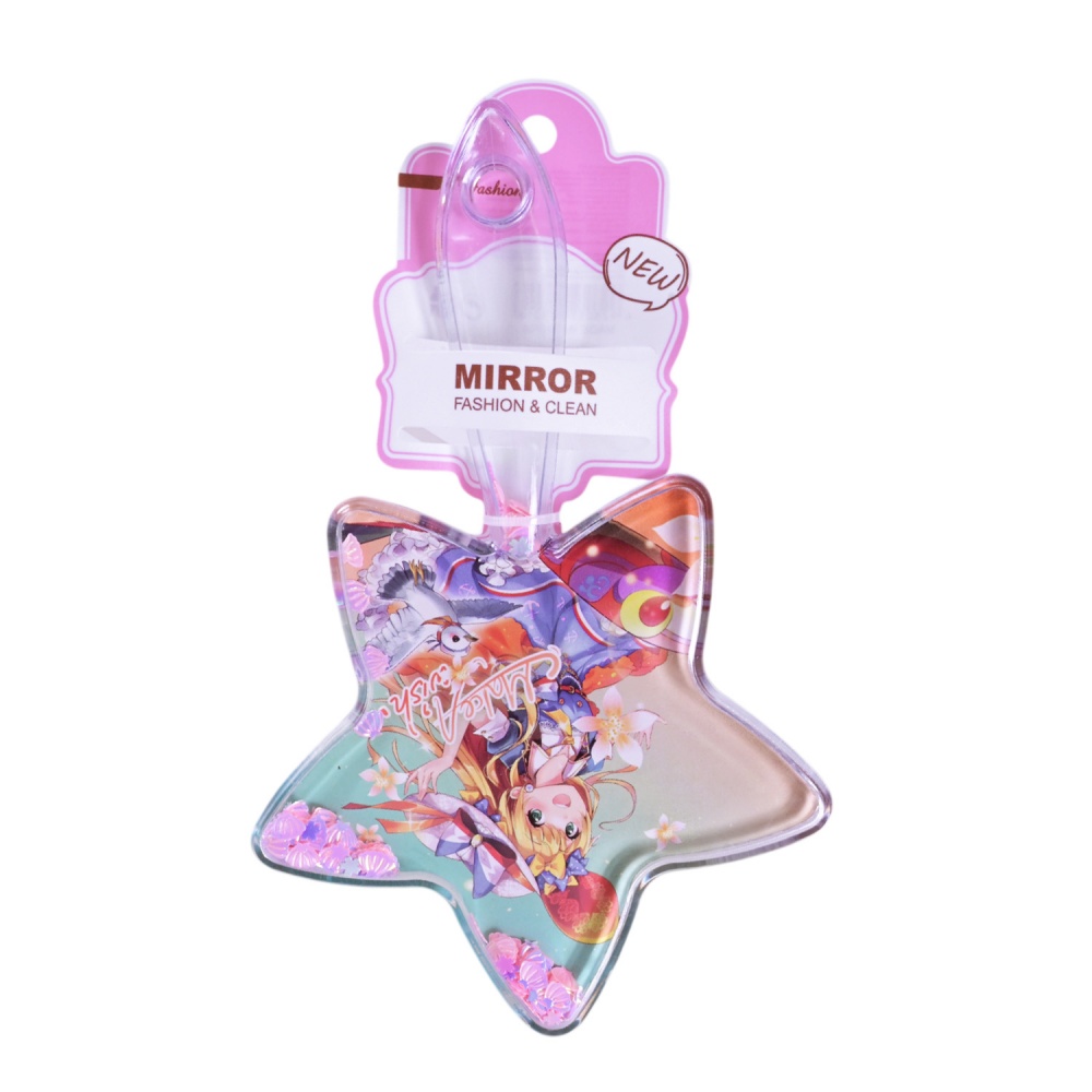 Зеркальце Shantou Звезда с блестками K7301