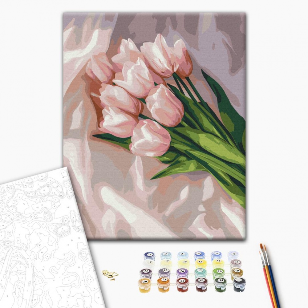 Картина по номерам Нежность тюльпанов 40х50 см Brushme