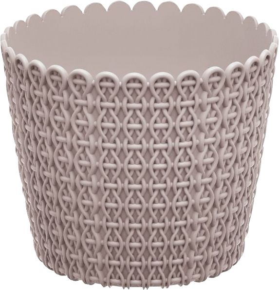 Горщик пластиковий Prosperplast Nitly круглий 3л мокко (31100-7529) 