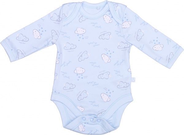 Боді для хлопчика Bembi БД58а р.62 блакитний із малюнком 