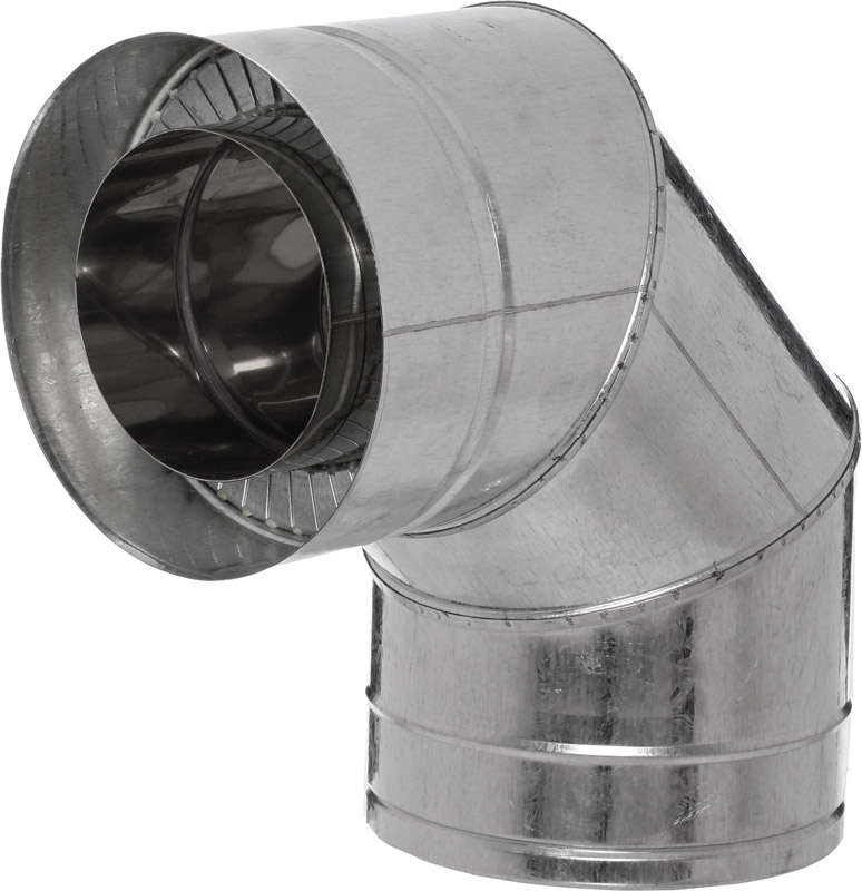 Коліно термо 1 мм нерж/оц Ф180/250 мм 45° Versia-Lux