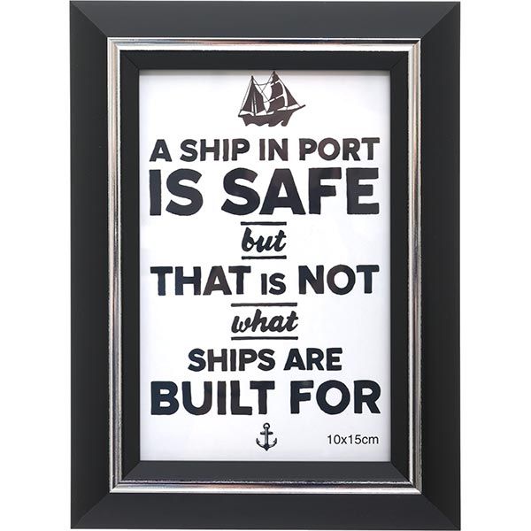 Фоторамка Comfort чорна 10x15 см