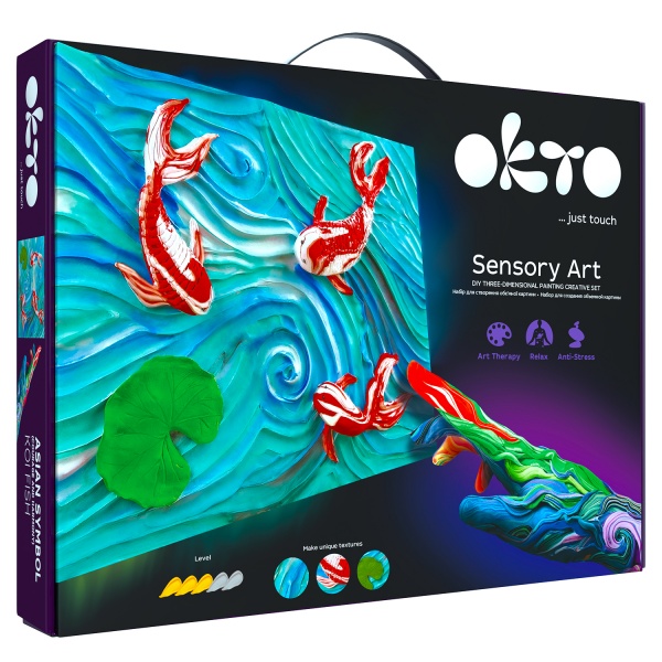 Набір для створення об'ємної картини Карпи Коі 30х40 см 10002 OKTO 