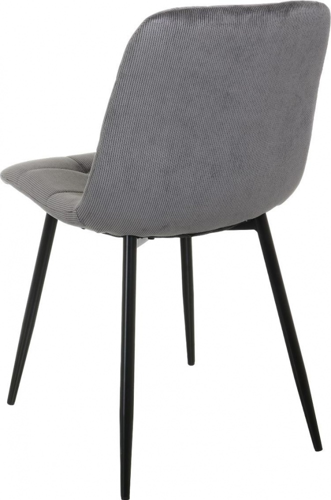 Стул Центр Меблів Summy 45х56х88 см вельвет Corduroy-4 серый / черный