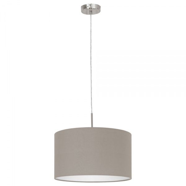 Підвіс Eglo 31572 Pasteri 1x60 Вт E27 сіро-коричневий 