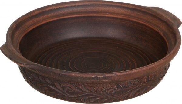 Сковорода з кришкою 23 см димлена різьблена