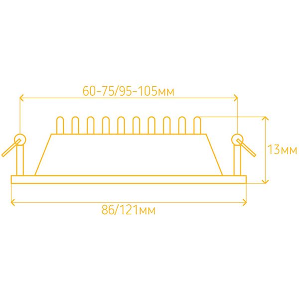 Светильник точечный LightMaster AL605 2 шт./уп. LED 4 Вт 4000 К белый 
