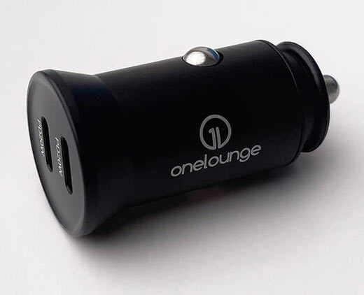Автомобильное зарядное устройство OneLounge 1Power PD 40W 2x USB-C для iPhone 