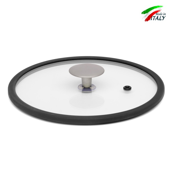 Крышка стеклянная с металлическим ободком Terra Italia 28 см TVS