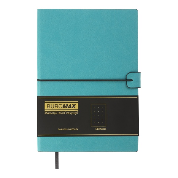 Блокнот недатований Travel 96 арт. клітинка бірюзовий Buromax A5