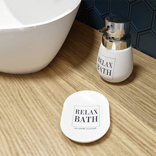 Дозатор для рідкого мила Bisk GRAMA білий