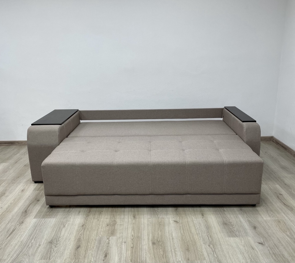 Диван прямий Елегант ЕпіСофт Діжон права ніша капучино 2400x1060x890 мм