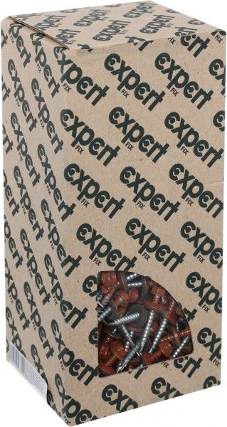 Саморез со сверлом по дереву 4.8x35 мм 250 шт кирпичный RAL 8004 EXPERT FIX