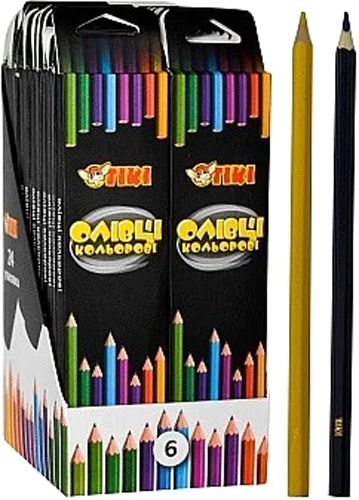 Олівці кольорові 51617-TK (24/576) 6 шт. Тікі