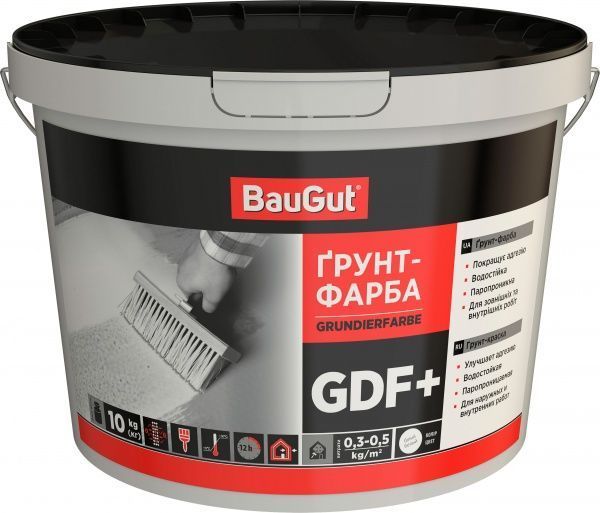 Ґрунтувальна фарба адгезійна BauGut GDF+ 10 кг