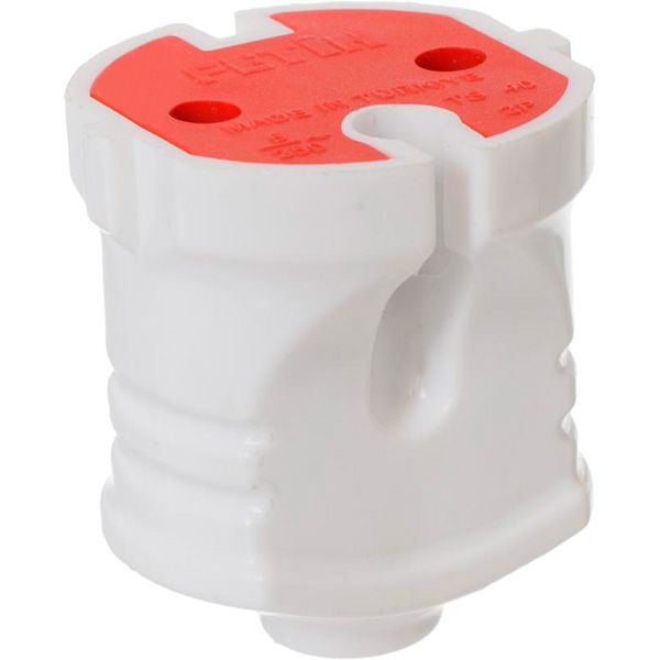 Гнездо Fetih без заземления 220В 16А IP20 белое