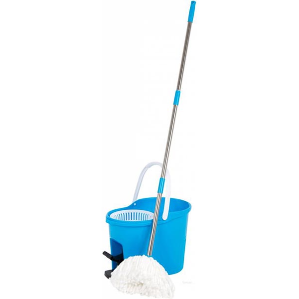 Комплект швабра и ведро с автоматическим отжимом Гривня Петрівна Solo Twist 16 см 