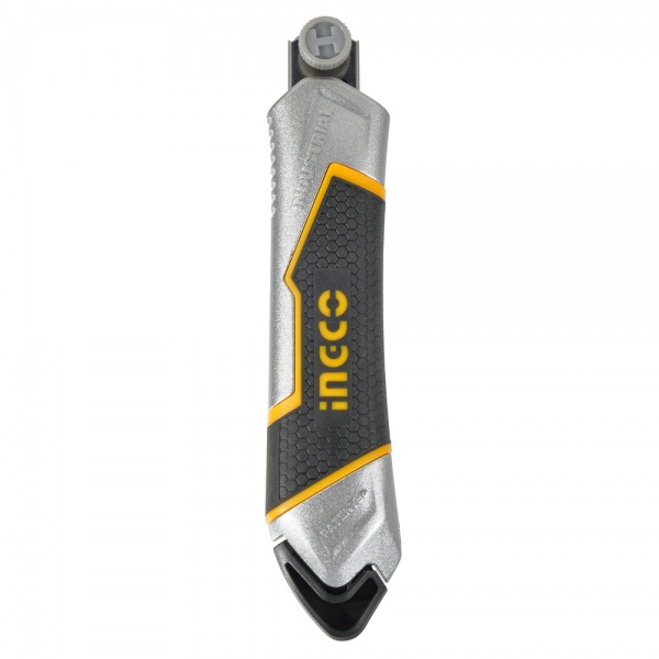 Нож сегментный INGCO 18 мм алюминиевый INDUSTRIAL HKNS1808