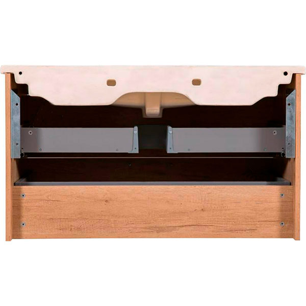 Тумба підвісна ScandiSPA Inari дуб небраска з умивальником Arte 85 см