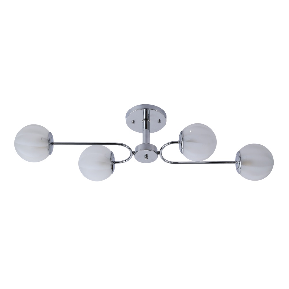 Люстра Miorro Centro металл/стекло 4x40 Вт E27 хром 51-311-035