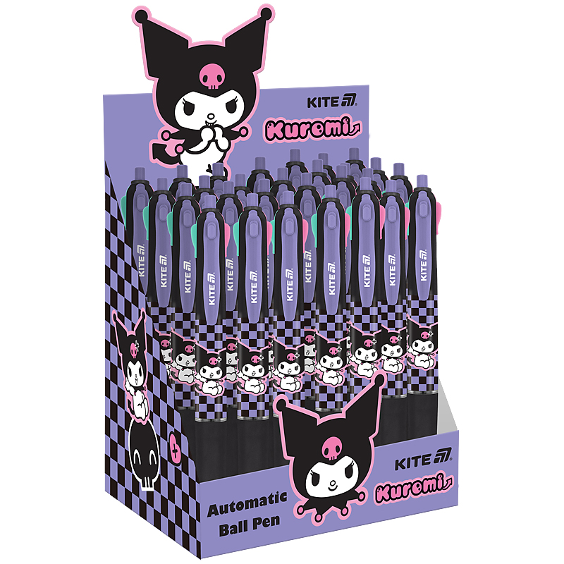 Ручка шариковая KITE Kuromi 4 цвета HK25-067