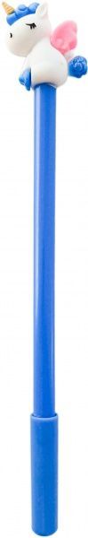 Ручка кулькова Лідер Канц Єдиноріг з крилами синій 6538 