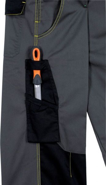 Полукомбинезон рабочий Delta plus D-Mach   р. M DMSALGJTM серый с желтым