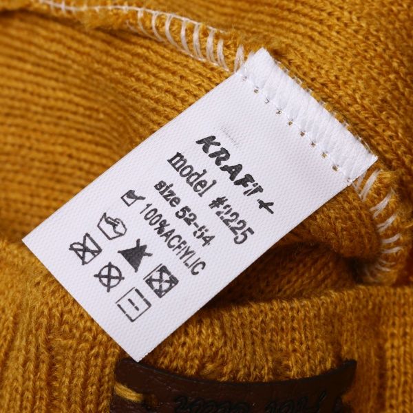 Шапочка детская для мальчика Luna Kids р.52 горчичный 2225 