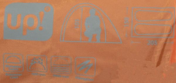 Палатка FDT-1101 туристическая 2-х местная 205х150х105 см оранжевый