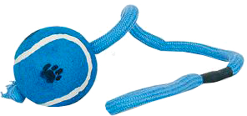 Іграшка для собак Topsi М'яч тенісний на мотузці 50 см/6,5 см 1406