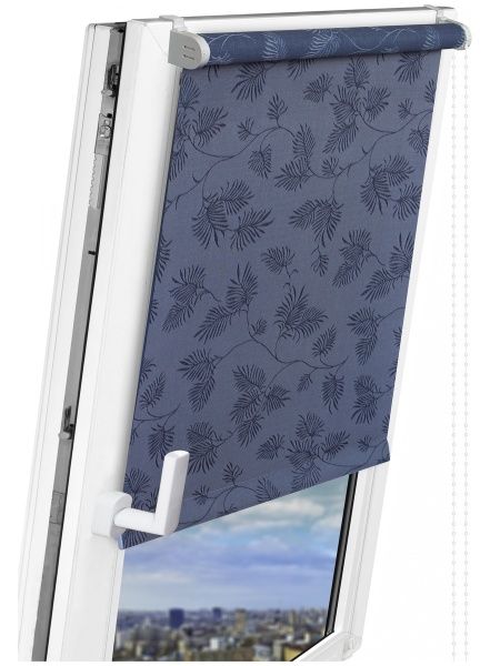 Ролета міні Delfa Престиж 43x170 см сиза 