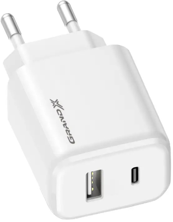 Зарядний пристрій Grand-X Fast Сharge PD3.0, QС4.0, AFC, SCP, FCP 1USB+1TypeC 20W (CH-890)