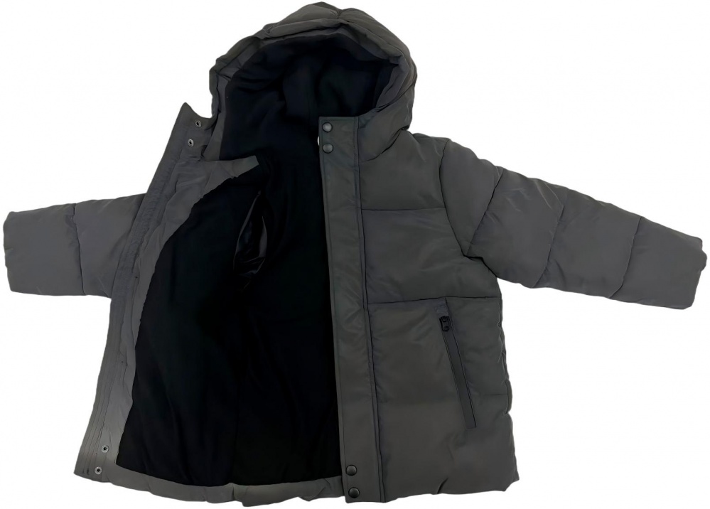 Куртка-пуховик для мальчиков HW р.116–122 черный REFLECTIVE JACKET