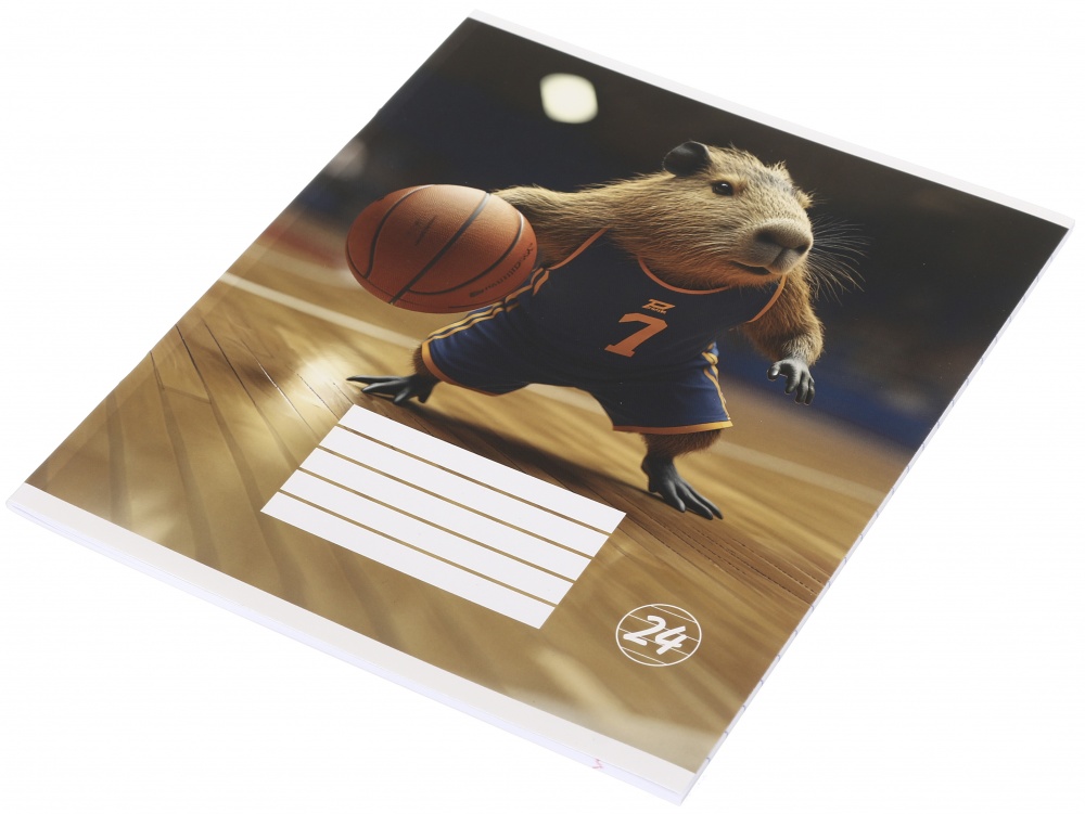 Тетрадь школьная Capybara_25 24 листа в линейку Nota Bene