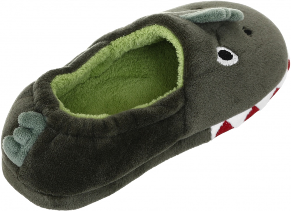 Тапочки для мальчиков HW с аркой Крокодил р.24-25 зеленый NULL