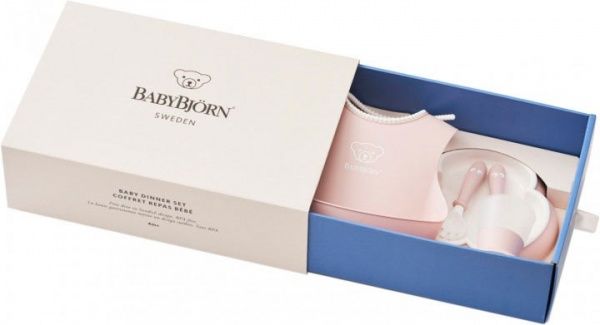 Набор посуды BabyBjorn Baby Dinner Set Powder Pink Розовый
