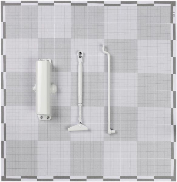 Доводчик дверной RYOBI 9903 STD белый 65 кг