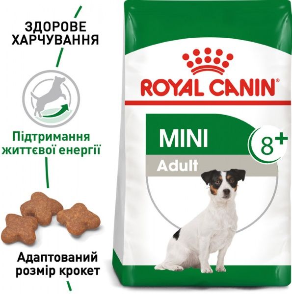 Корм Royal Canin для собак MINI ADULT 8+ 2 кг