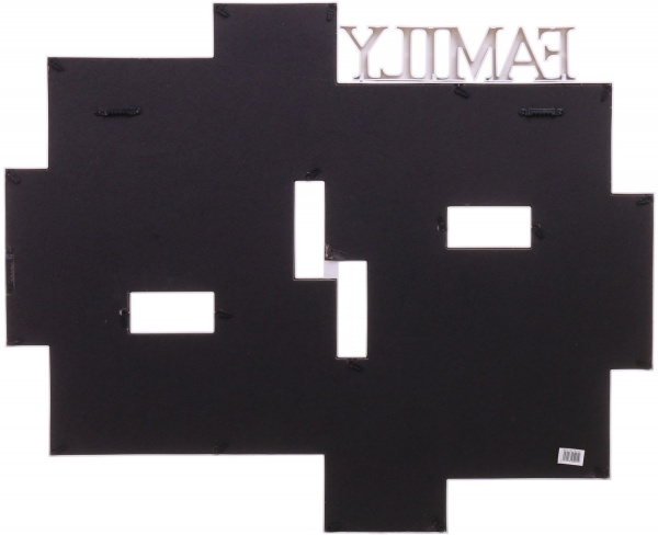 Фотоколаж Family 61,5х50,5х2,5см 12 фото 10x15 см сірий 