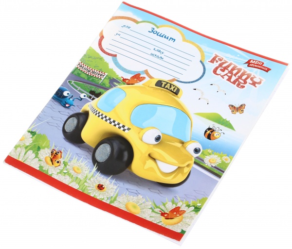 Зошит шкільний з глітером 12 аркушів у лінійку в асортименті Мрії збуваються